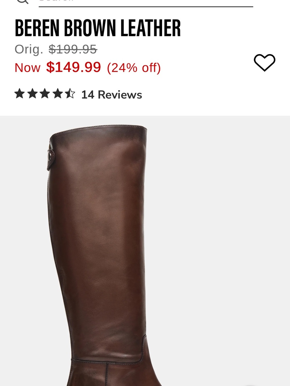 Steve Madden Beren Tall Leather Riding Boots - Dark Brown - Picture 13 of 14